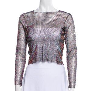 Santa Brands Bateau Crop Top | Size: S